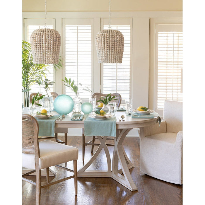 Park Hill Collections Coastal Cottage Delray Oval Dining Table EFT20117 Park Hill Collection
