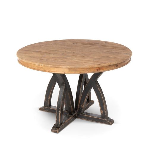 Park Hill Collection Lodge Elba Round Wood Dining Table EFT20118 Park Hill Collection
