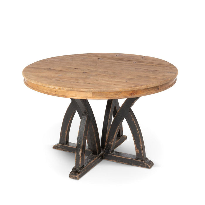 Park Hill Collection Lodge Elba Round Wood Dining Table EFT20118 Park Hill Collection