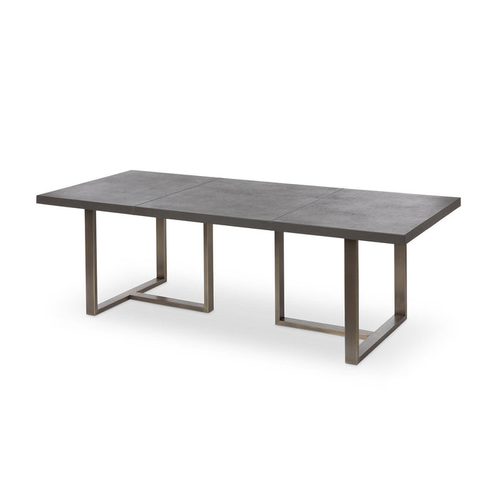 Park Hill Collection Dalton Leather Top Dining Table EFT26320 Park Hill Collection