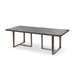 Park Hill Collection Dalton Leather Top Dining Table EFT26320 Park Hill Collection