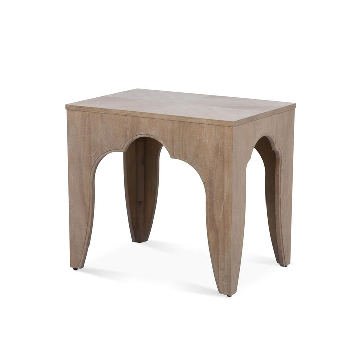 Island Manor End Table, Driftwood EFT40683 - front view