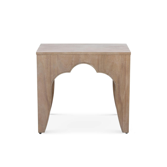 Island Manor End Table, Driftwood EFT40683 - angle view