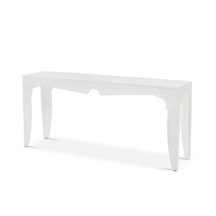 Island Manor Console  Table, Whitewash EFT46003 - front view