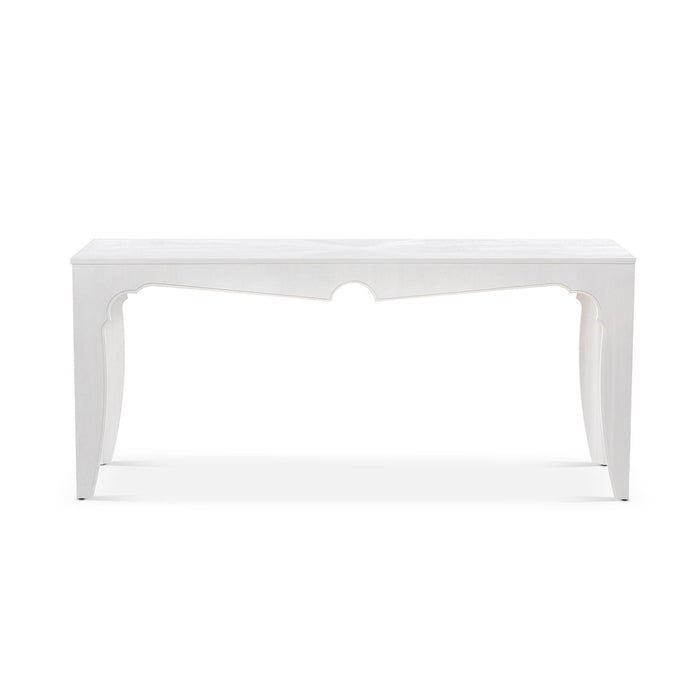 Island Manor Console  Table, Whitewash EFT46003 - angle view