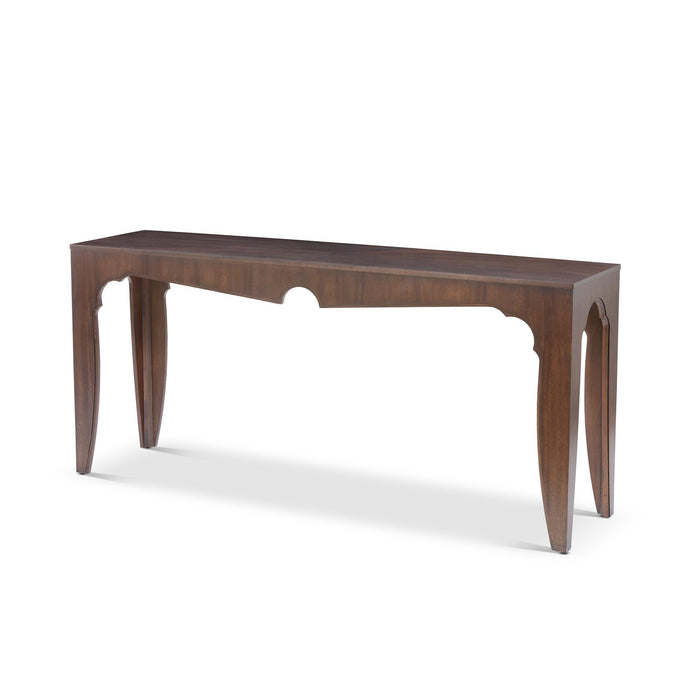 Island Manor Console  Table, Truffle EFT46004 - front view