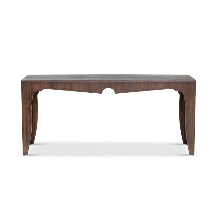 Island Manor Console  Table, Truffle EFT46004 - angle view