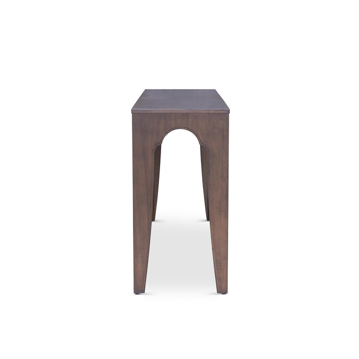 Island Manor Console  Table, Truffle EFT46004 - side view
