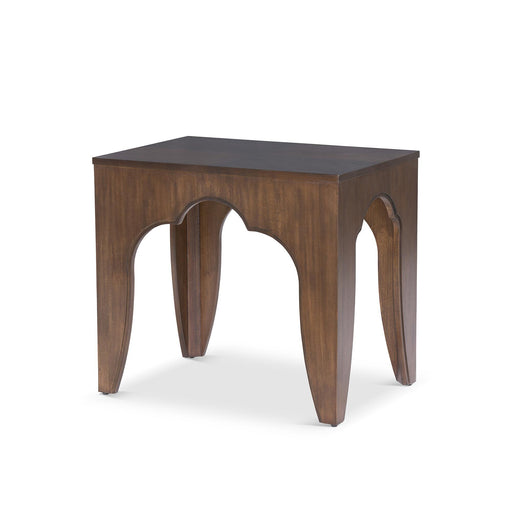 Island Manor End Table,  Truffle EFT46005 - front view