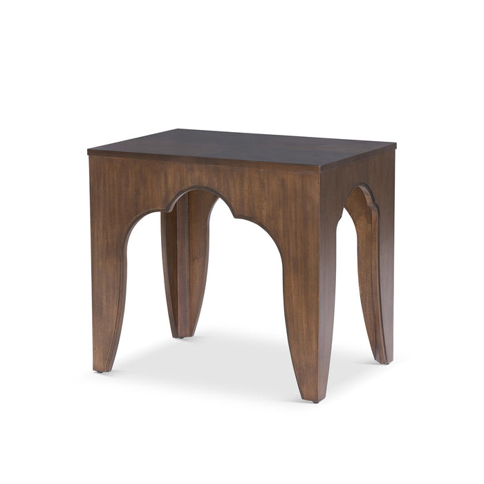 Island Manor End Table,  Truffle EFT46005 - front view