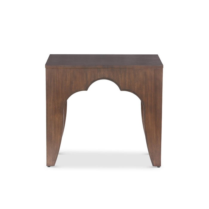 Island Manor End Table,  Truffle EFT46005 - angle view