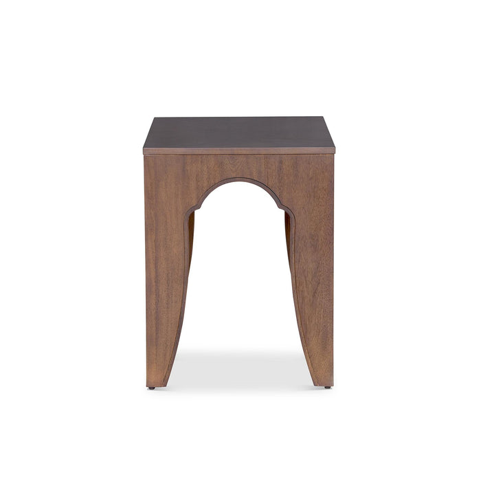 Island Manor End Table,  Truffle EFT46005 - side view
