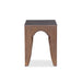 Island Manor End Table,  Truffle EFT46005 - side view