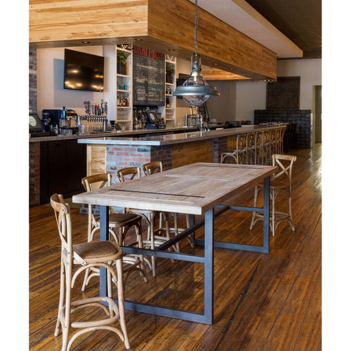 Park Hill Collection Urban Living Reclaimed Oak Gathering Table EFT81577 Park Hill Collection