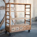 Park Hill Collection Pantry & Cafe Vintage-Style Rolling Factory Shelves EFT81937 Park Hill Collection