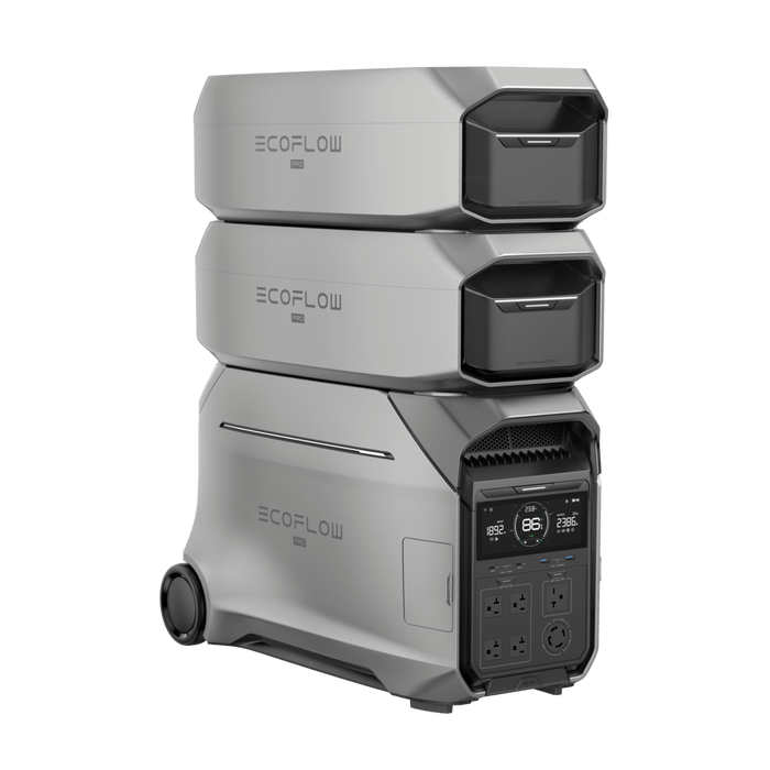 Green Vista Living EcoFlow DELTA Pro 3 + DELTA Pro 3 Extra Battery Solar Generator - Lifestyle View