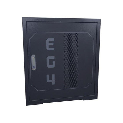 Green Vista Living EG4 Enclosed Battery Rack [Pre-Assembled] | 3 Slot | Wheels Included Power Accessories - Side View