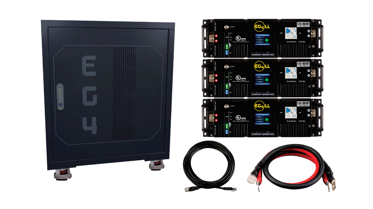 EG4 48V 15.36kWh LL-S Fully Loaded LiFePO4 Server Rack Battery Bundle - Urban Supply Inc