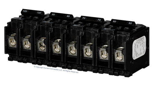 High quality photo of the EG4 - BSB AC Circuit Breaker Compatible with EG4 18kPV Hybrid Inverter - Group Image. Photographed by Current Connected