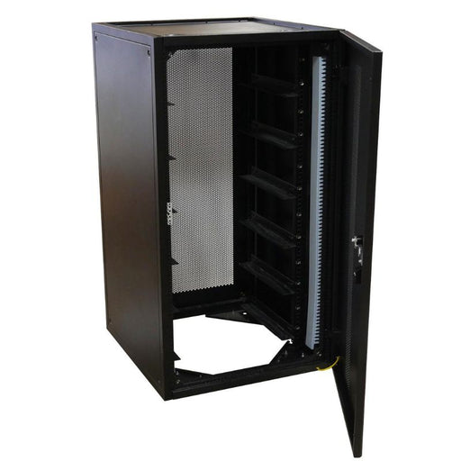 Green Vista Living EG4 Enclosed 6 Slot Battery Rack [Pre-Assembled] | Wheels Included | Bus... Power Accessories - Side View