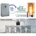 Green Vista Living EG4 6K XP & EG4 PowerPro WallMount Battery Bundle (ESS) 14.3kWh Capacity |... Power Station - Side View