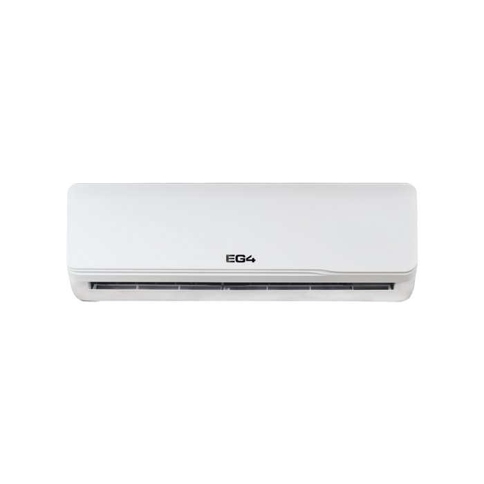 EG4 9K BTU High Efficiency Mini-Split Air Conditioner - EG4 indoor wall-mounted mini-split air handler in white with front air vent.