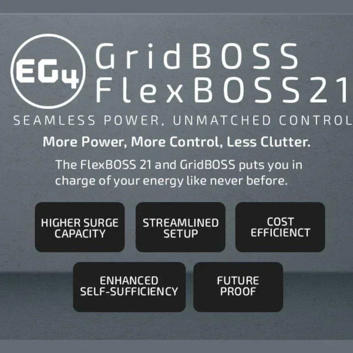 Green Vista Living EG4 FlexBOSS21 16kw AC Hybrid Inverter | 48V Split Phase | 21kW PV Input - Dimensions