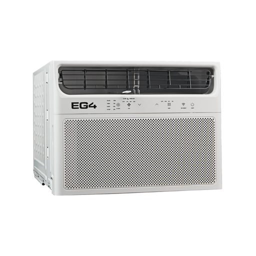 EG4 - Hybrid Solar Window Unit - 12000 BTU - EG4 hybrid window AC unit shown in a front left angled view 
