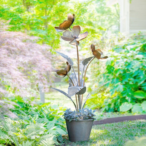 Park Hill Collection La Boheme Calytrix Metal Floral Sculpture EGG20150 Park Hill Collection