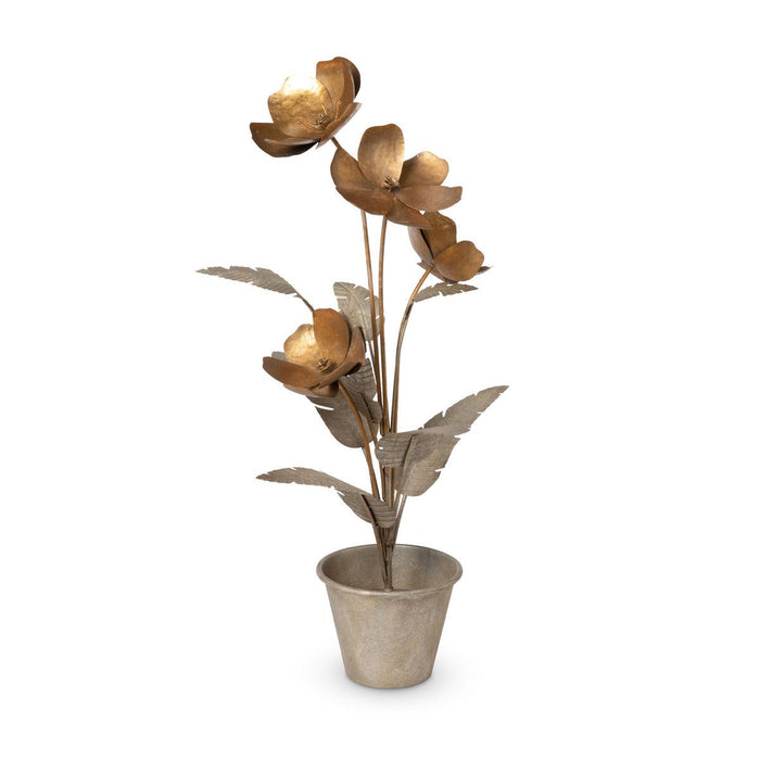Park Hill Collection La Boheme Calytrix Metal Floral Sculpture EGG20150 Park Hill Collection