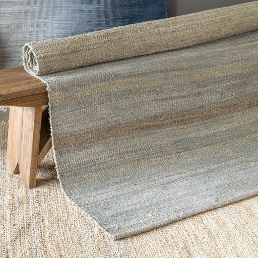Park Hill Collection Urban Living Hand Woven Dyed Jute Rug 9'x6', Grey EHF00579 Park Hill Collection