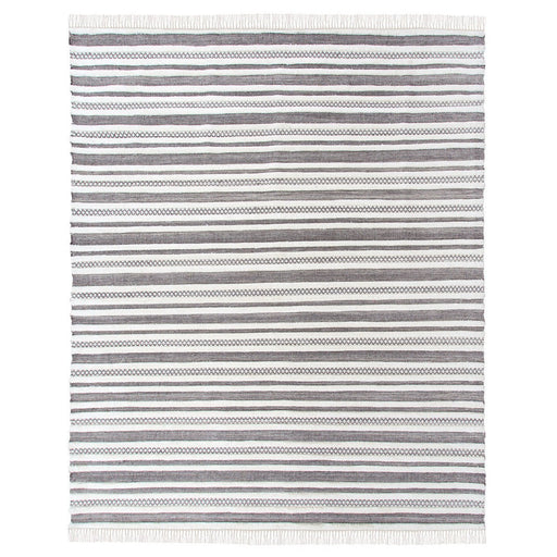 Park Hill Collection Lodge Textured Stripe Pattern Wool Rug, 7'9" x 9'9" EHF06166 Park Hill Collection