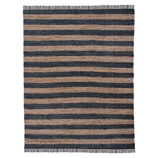 Park Hill Collection Lodge Leather and Hemp Woven Rug, 7'9" x 9'9" EHF06169 Park Hill Collection