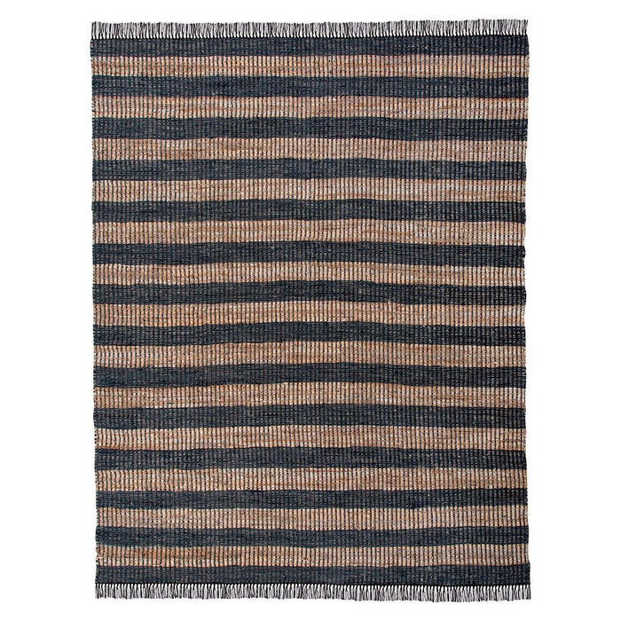 Park Hill Collection Lodge Leather and Hemp Woven Rug, 7'9" x 9'9" EHF06169 Park Hill Collection