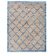 Park Hill Collection Coastal Cottage Hemp and Recycled Denim Windowpane Pattern Rug, 7'9" x 9'9" EHF06180 Park Hill Collection