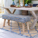 Park Hill Collection Coastal Cottage Hemp and Recycled Denim Windowpane Pattern Rug, 7'9" x 9'9" EHF06180 Park Hill Collection