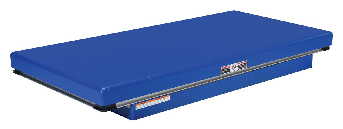 Vestil EHLT-3060-2-43 Steel Electric Hydraulic Lift Table 30 in. x 60 in. 2,000 lb. Capacity Blue