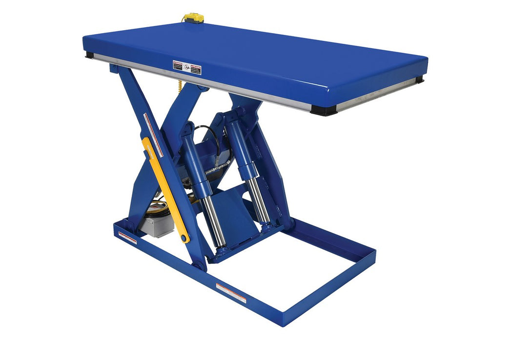 Vestil EHLT-3060-4-43 Steel Electric Hydraulic Lift Table 24 in. x 48 in. 4,000 lb. Capacity Blue