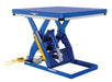 Vestil EHLT-4848-3-43 Steel Electric Hydraulic Lift Table 48 in. x 48 in. 3,000 lb. Capacity Blue