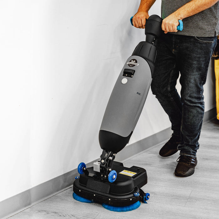 Tomahawk Power Electric Floor Scrubber Cleaner with 18” Power Mop Brushes Cordless 36V Battery Powered - Detail View