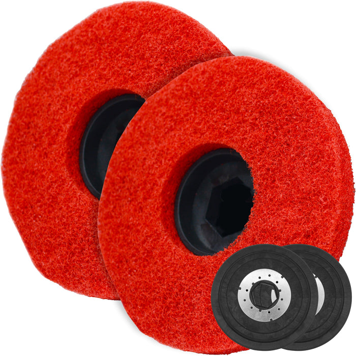 Tomahawk Power Buffing Pad Brush for TMOP18e Electric Floor Scrubber 2 Pack - Product Image 5