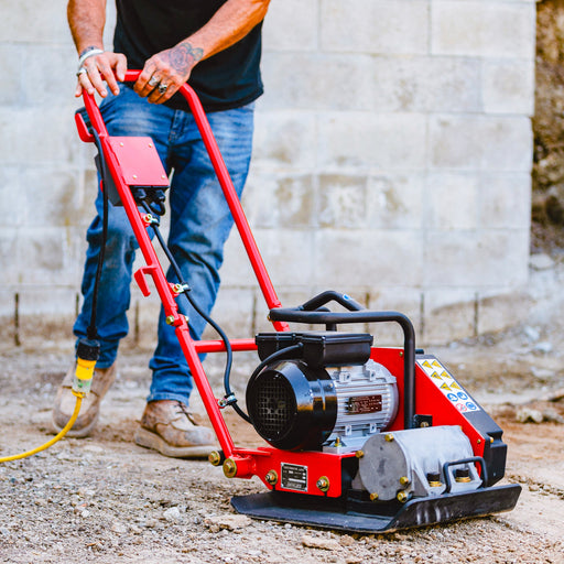 Tomahawk Power 2 HP Electric Vibratory Plate Compactor Tamper for Gravel Soil Compaction - Alternate View