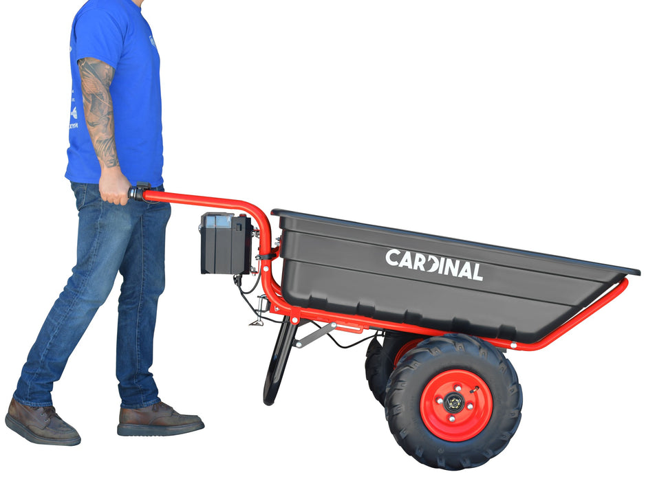 Tomahawk Power Heavy Duty Electric Utility Cart 40V Battery-Powered Wheelbarrow 660-lb. Bucket Capacity - Features
