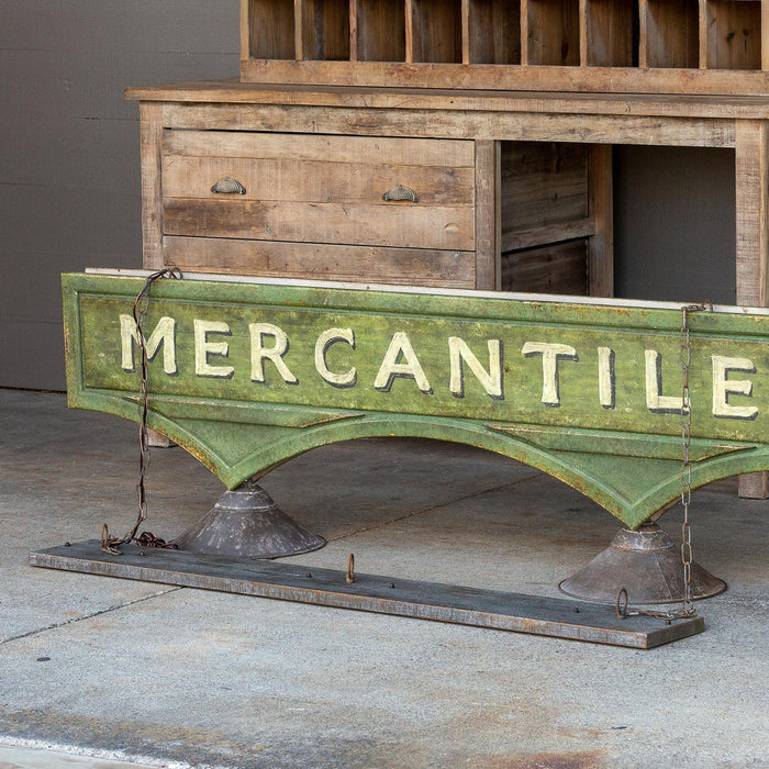 Park Hill Collection Garden Floral Mercantile Hanging Sign Light Fixture ELH01116 Park Hill Collection