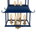 Park Hill Collection Peace Pagoda Chandelier, Navy (view 4)