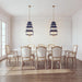 Park Hill Collection Peace Pagoda Chandelier, Navy (view 7)