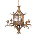 Pagoda Chandelier ELH26162 - specifications diagram