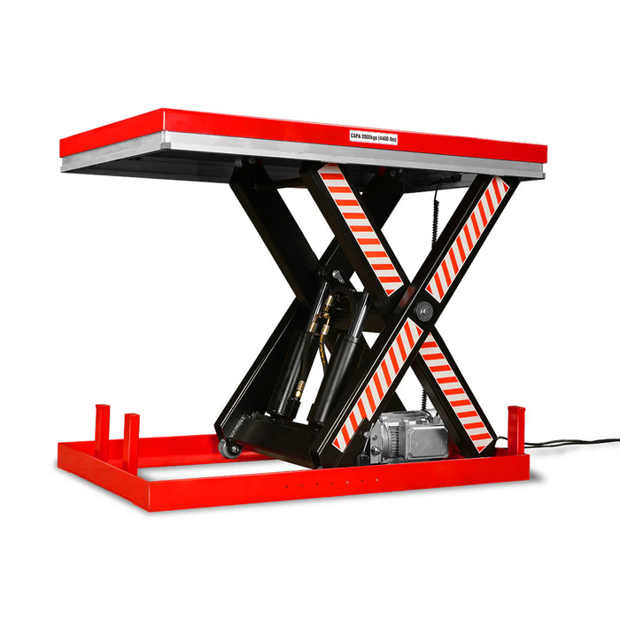 4400lbs Capacity Stationary Powered Hydraulic Lift Table,  51.2" x 33.5" Platform,  41.3" Lift Height,  UL Certified Motor,  ELT44