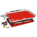 4400lbs Capacity Stationary Electric Hydraulic Double Scissor Lift Table,  51.2" x 33.5" Platform,  70.1" Lift Height,  UL Certified Motor,  ELTD44