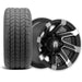 Empire Blade B10 10x7 Wheel with Gladiator Golf A/P Tire golf cart wheel and tire